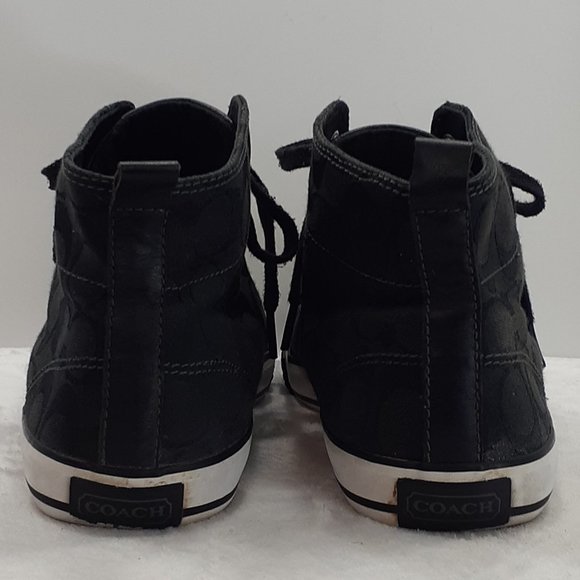 Coach Signature Franca Hi-Top Sneakers - Picture 5 of 11